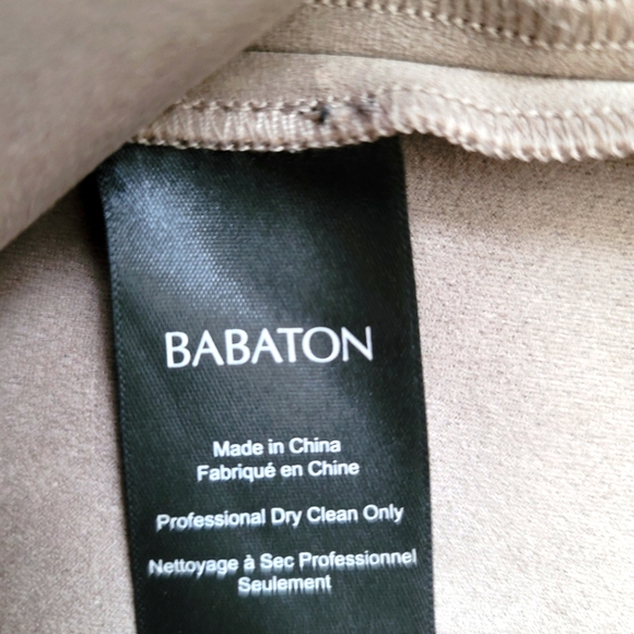 Aritzia Babaton Faux Suede Mini Skirt in Beige Size 00 - Picture 7 of 12